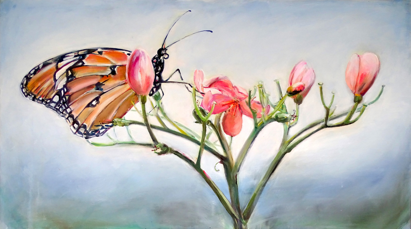 Butterfly,   Acryl auf Leinwand, 60 x 105 cm